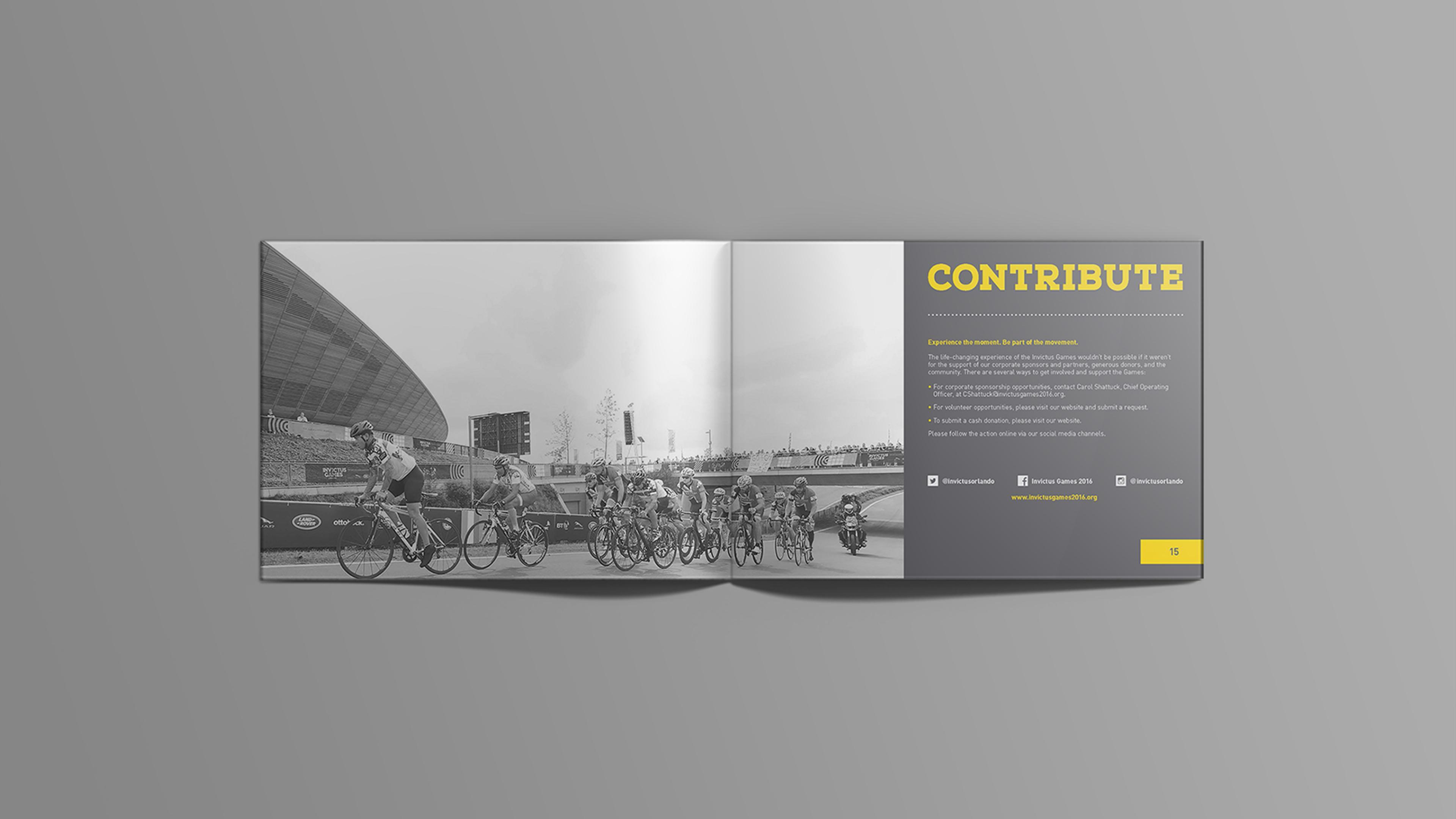 Sponsorship brochure: inner spread