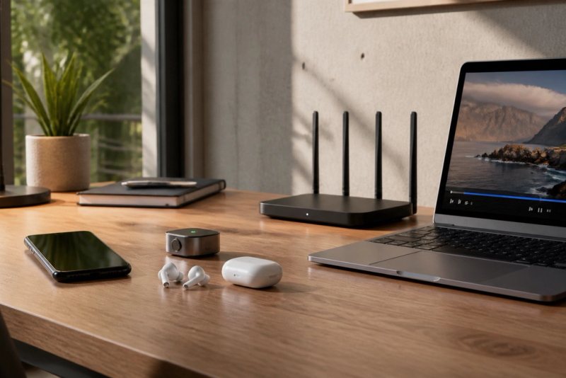 Bluetooth vs Wi-Fi shown in a practical side-by-side comparison