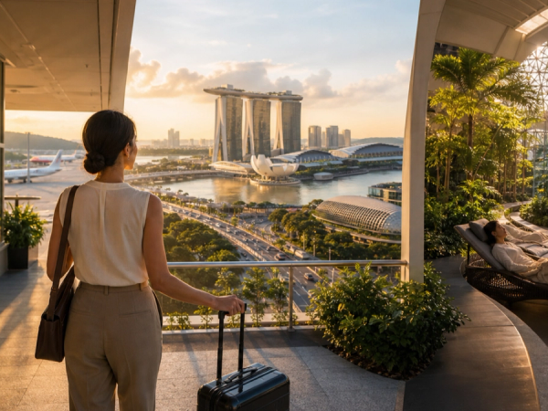 Traveller comparing a Singapore Airlines stopover offer with independent booking