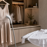 Garment Steamer vs Iron shown in a practical side-by-side comparison