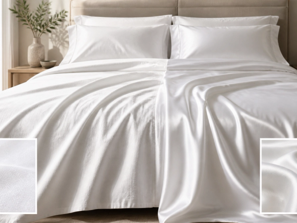 Percale vs Sateen Sheets shown as a practical comparison
