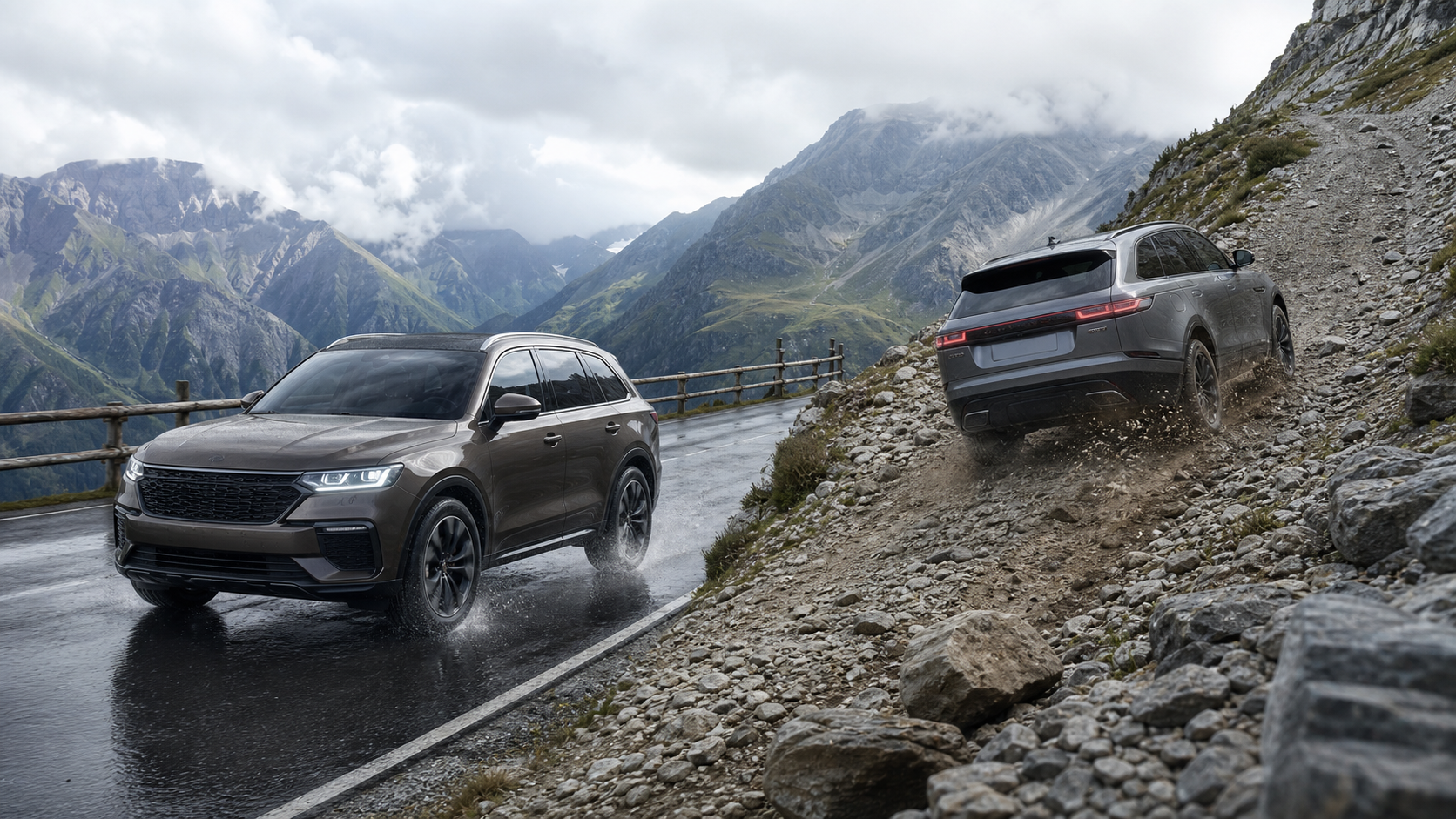 All-Wheel Drive vs Four-Wheel Drive shown in a practical side-by-side comparison