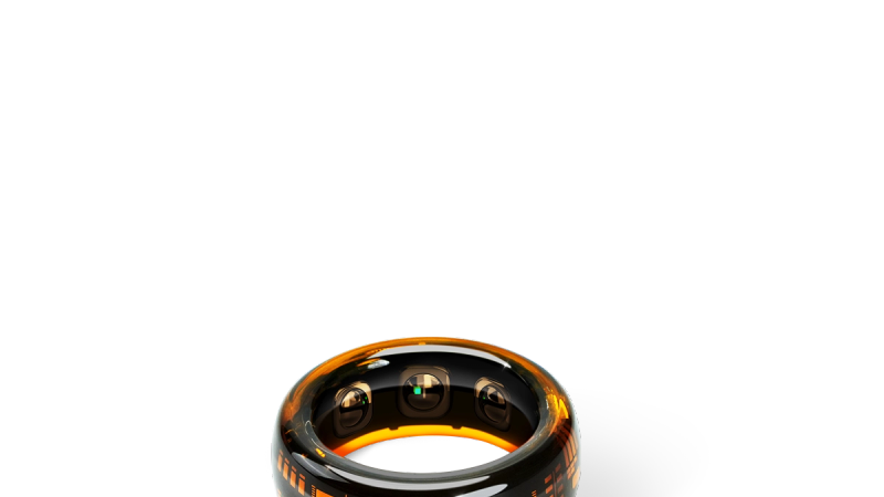 A sophisticated smart ring representing modern luxury