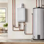 Tankless vs Tank Water Heater shown as a practical side-by-side comparison