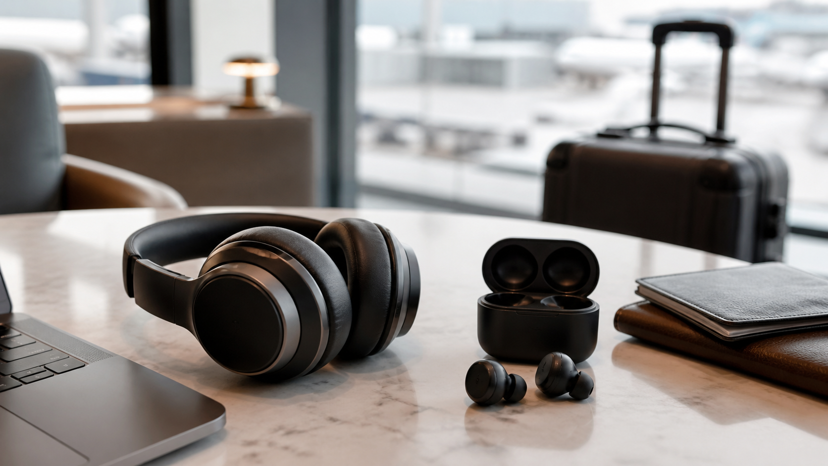 Headphones vs Earbuds shown as a practical side-by-side comparison