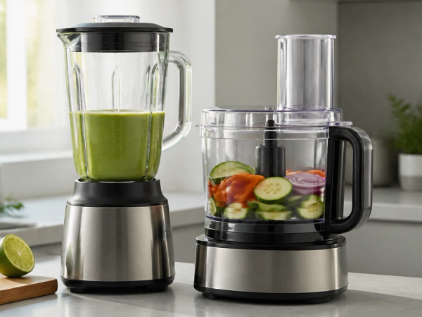 Blender vs Food Processor shown in a practical side-by-side comparison