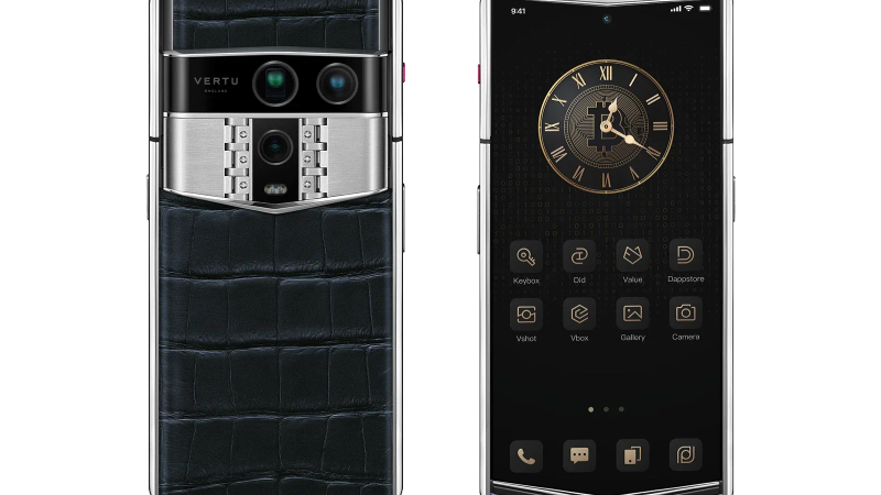 A collection of VERTU accessories, showcasing their elegant design and high-quality materials.