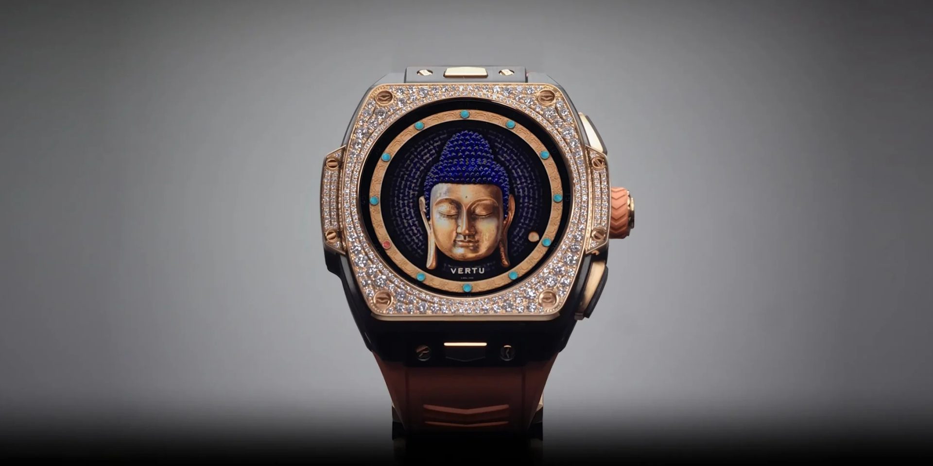 A detailed view of the intricate mechanism inside a luxury watch.