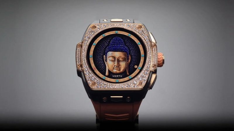 A detailed view of the intricate mechanism inside a luxury watch.