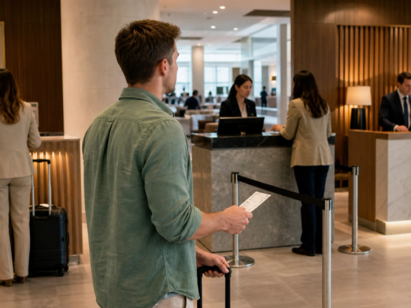 Premium economy traveller comparing included, status and paid lounge access