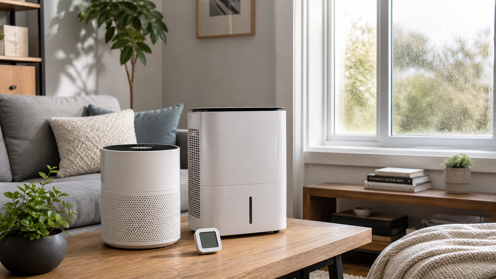 Air Purifier vs Dehumidifier shown as a practical comparison