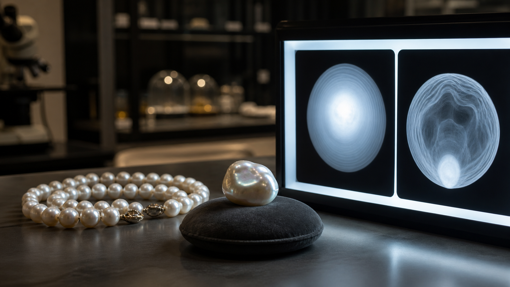 Cultured vs Natural Pearls shown in a practical side-by-side comparison