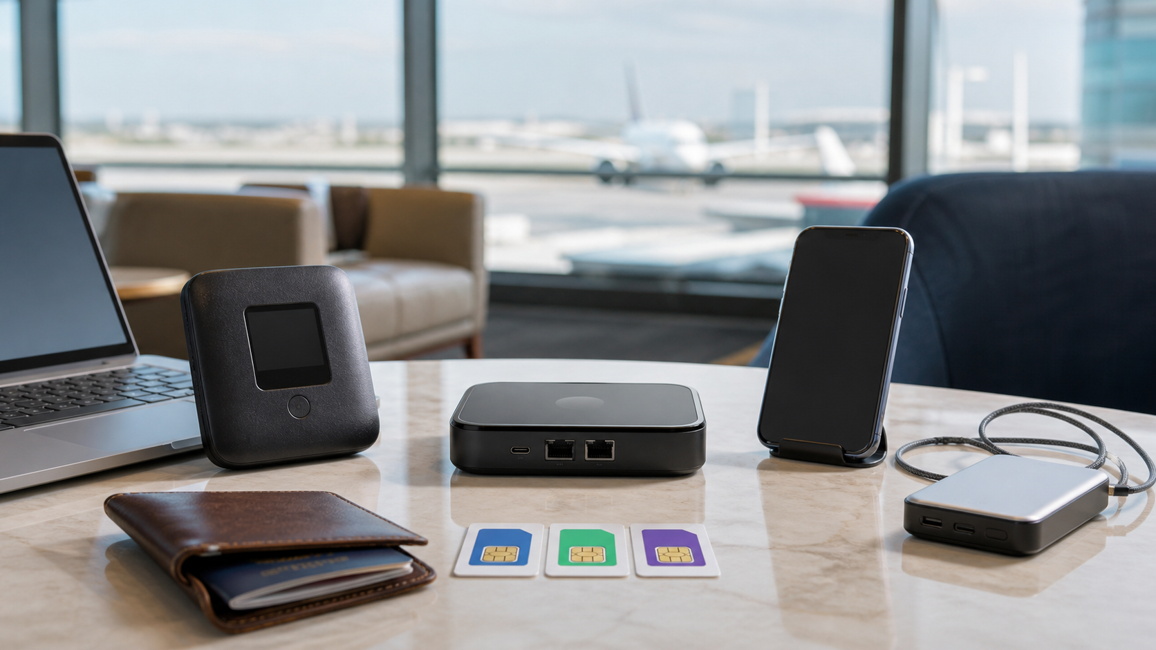 Cellular hotspot, travel router and phone tethering compared for international travel