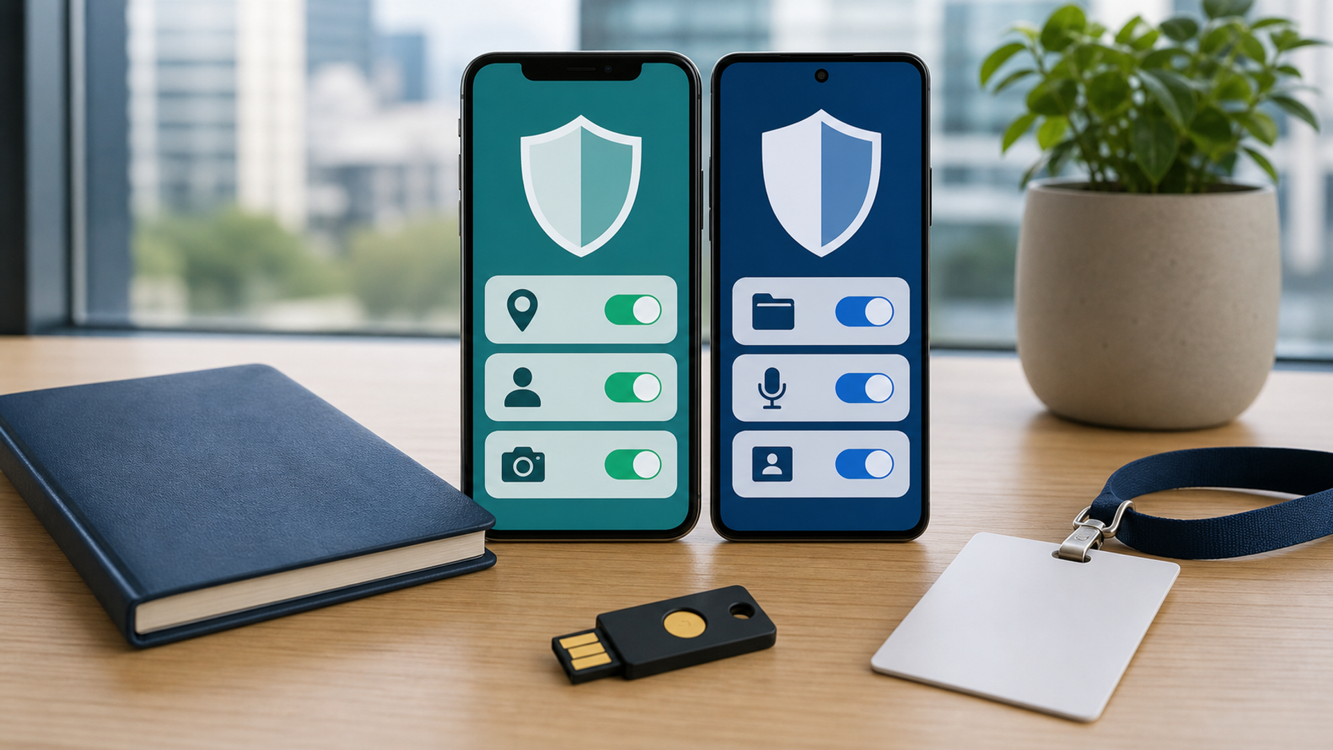 Two smartphones compared through an executive mobile privacy threat model