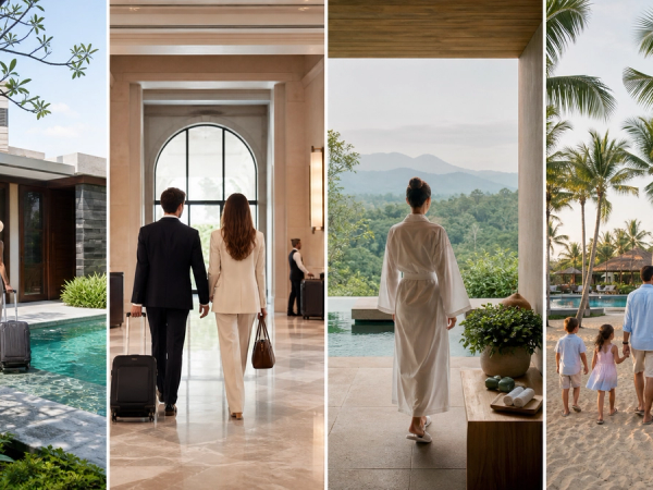 Contrasting luxury hotel experiences for city, resort, wellness and private stays