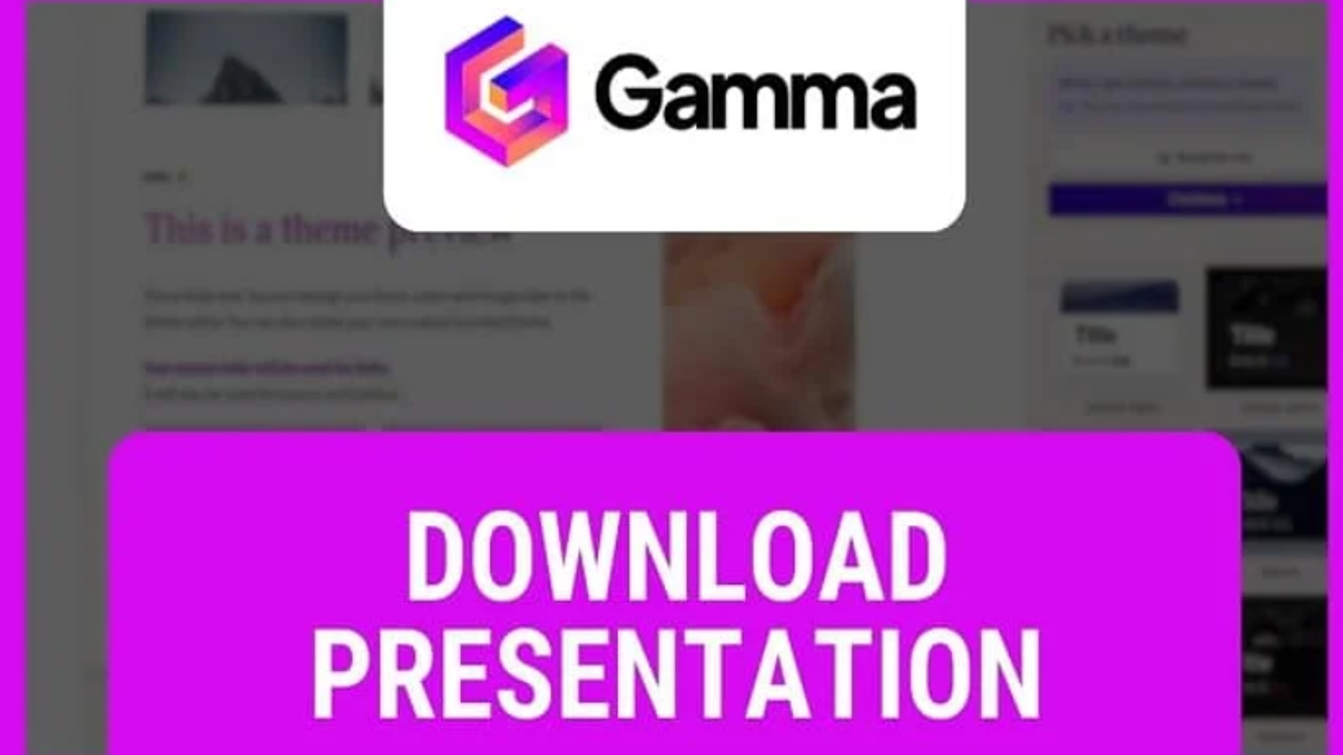 Instantly Create Presentations with Gamma: The AI Tool for Visual Storytelling