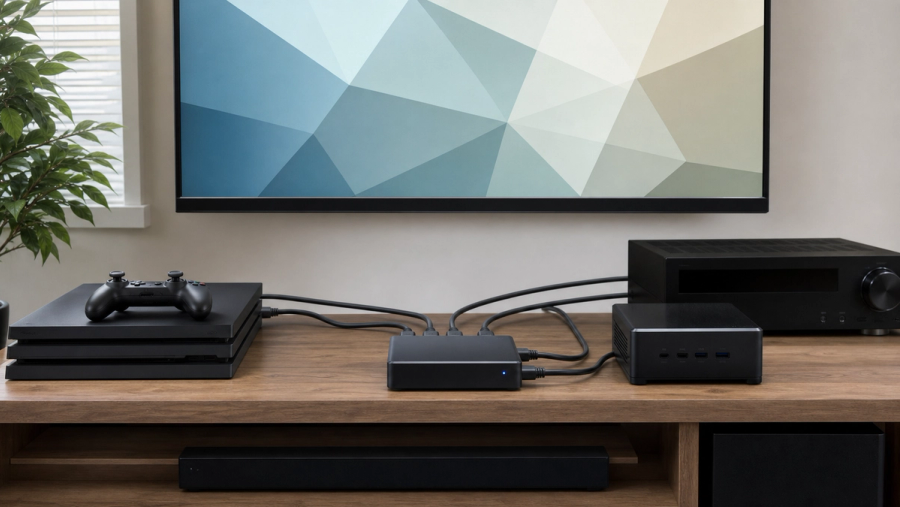 HDMI 2.1 switch tested between consoles, display and audio receiver