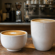 Flat White vs Latte shown as a practical side-by-side comparison