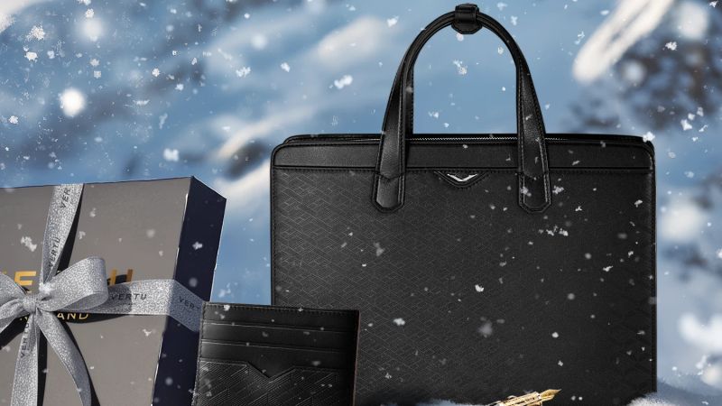 A collection of luxury personal accessories elegantly arranged.