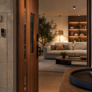 Discreet home security system with local control and privacy-aware design