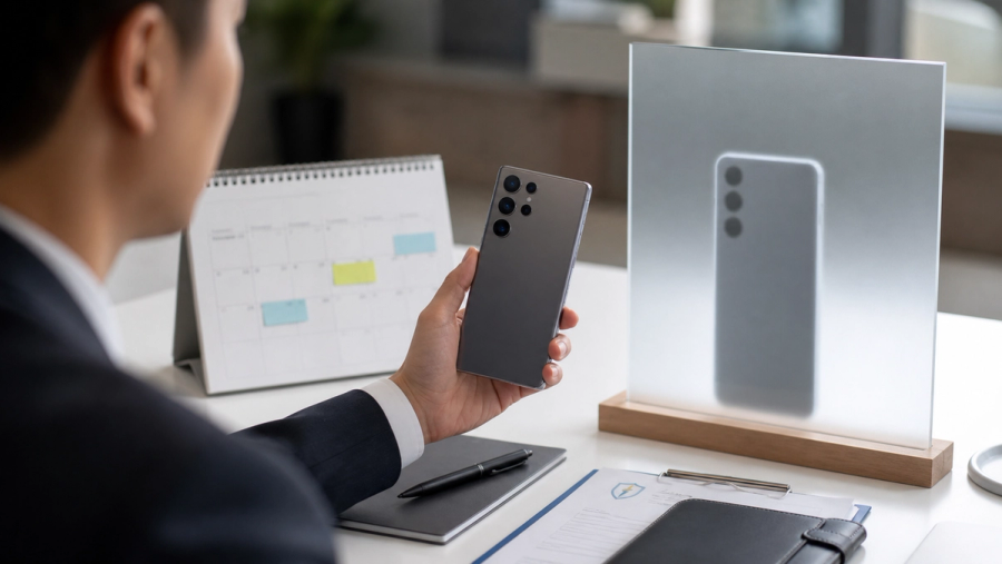 Premium smartphone buyer comparing a confirmed launch calendar with current-phone and unreleased-device options