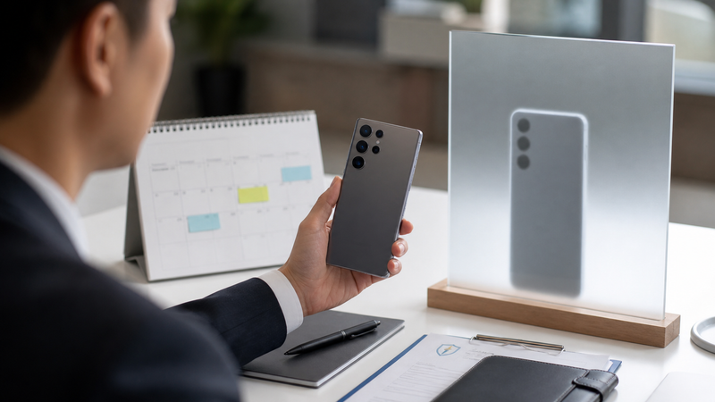 Premium smartphone buyer comparing a confirmed launch calendar with current-phone and unreleased-device options