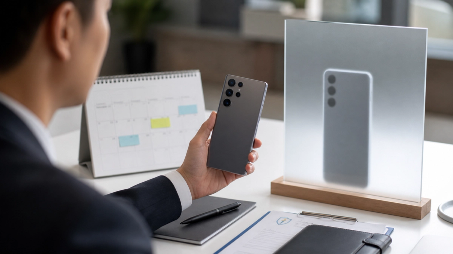 Premium smartphone buyer comparing a confirmed launch calendar with current-phone and unreleased-device options