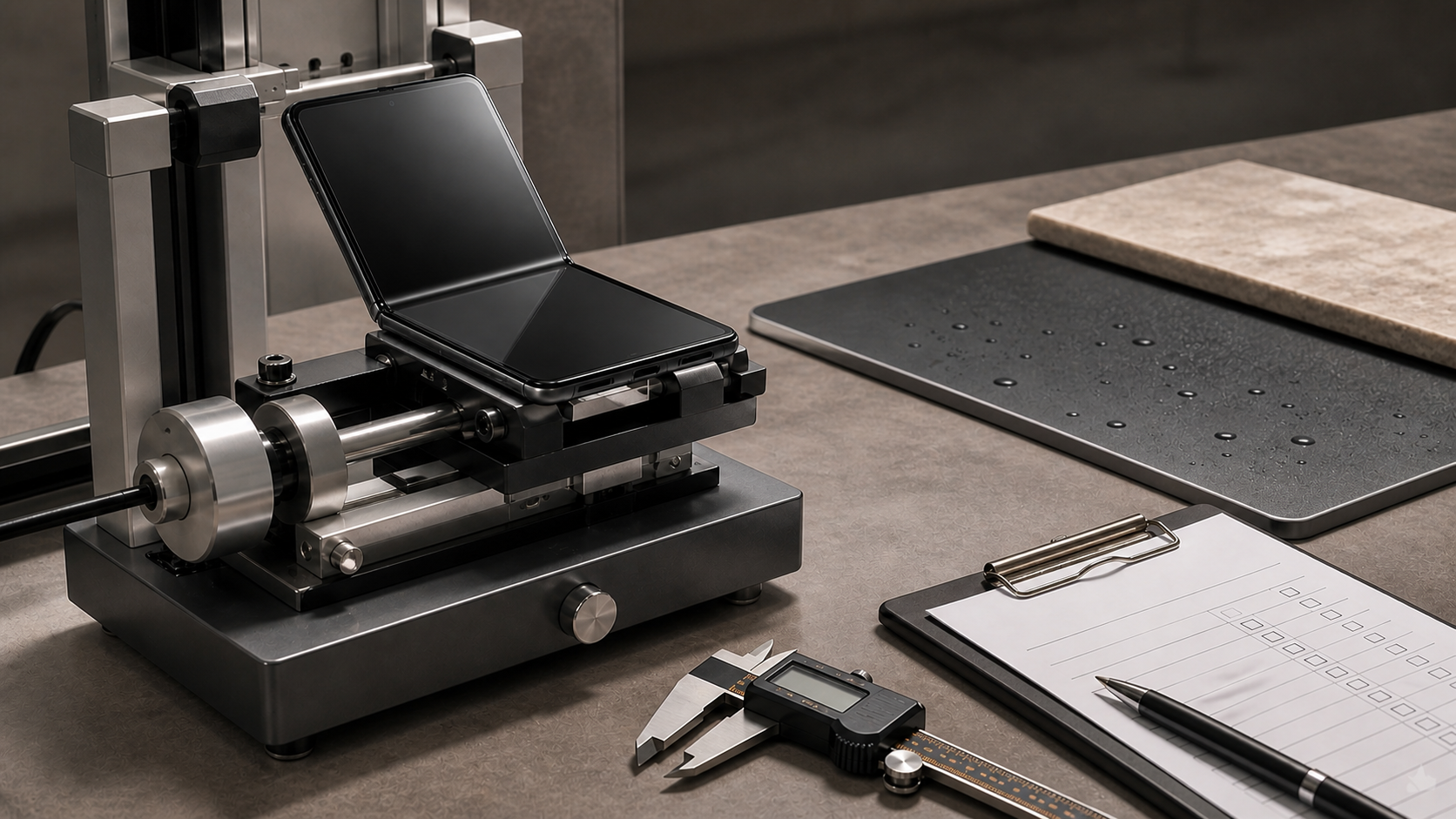 Editorial decision scene for Foldable Phone Durability: How to Judge VERTU AlphaFold, illustrating the product category without depicting an exact VERTU configuration