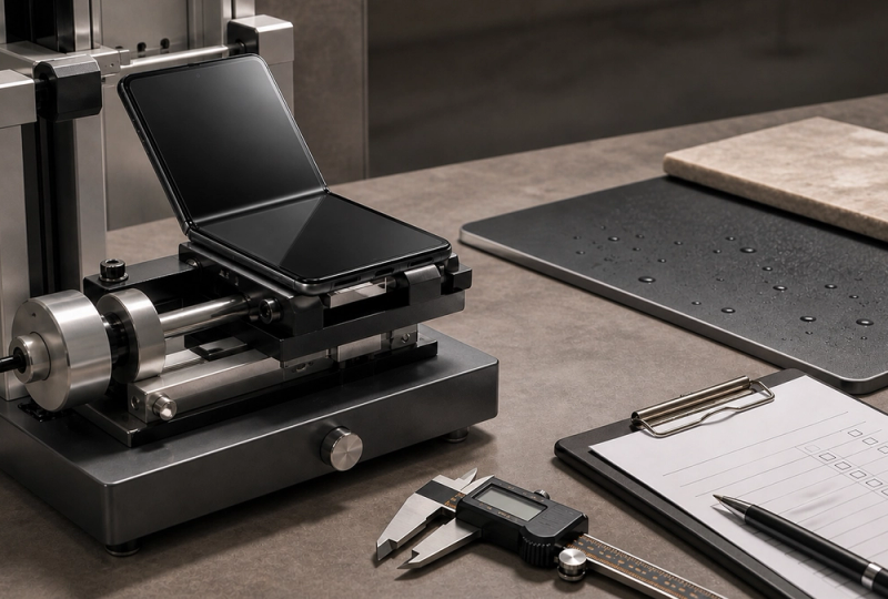 Editorial decision scene for Foldable Phone Durability: How to Judge VERTU AlphaFold, illustrating the product category without depicting an exact VERTU configuration