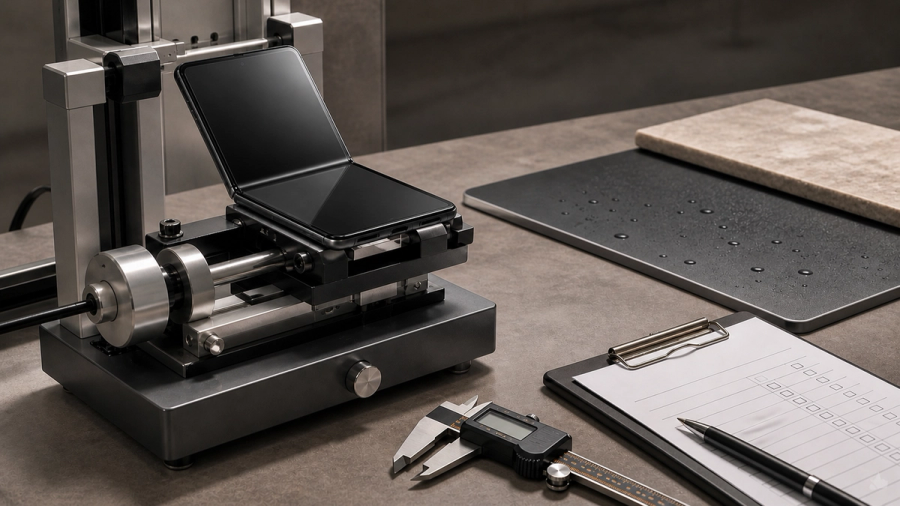 Editorial decision scene for Foldable Phone Durability: How to Judge VERTU AlphaFold, illustrating the product category without depicting an exact VERTU configuration