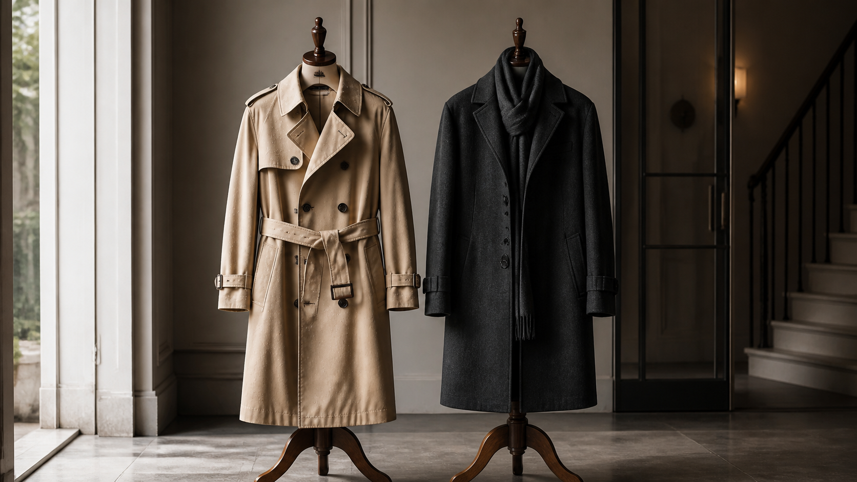 Trench Coat vs Overcoat shown in a practical side-by-side comparison
