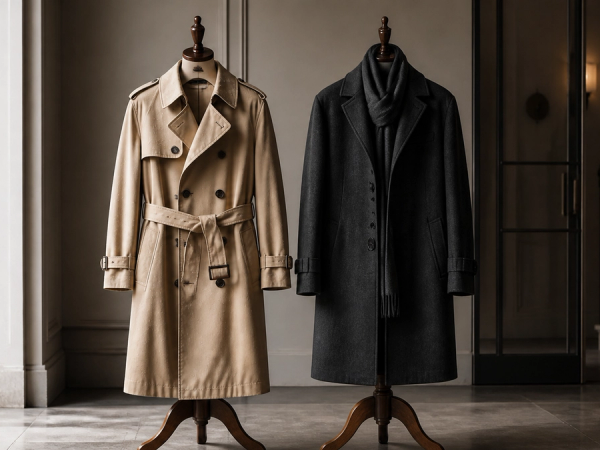Trench Coat vs Overcoat shown in a practical side-by-side comparison