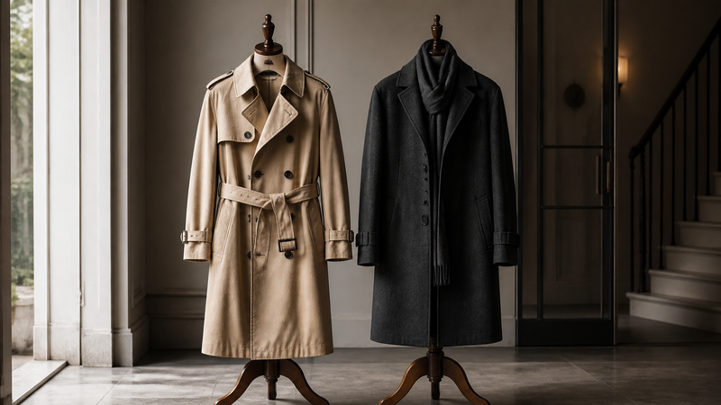 Trench Coat vs Overcoat shown in a practical side-by-side comparison