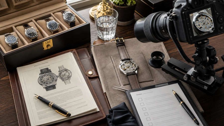 Luxury watch documentation and insurance preparation