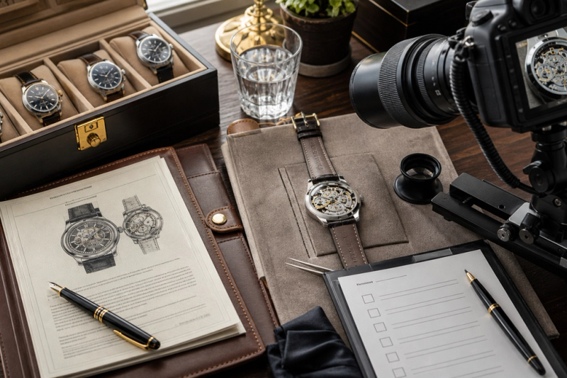 Luxury watch documentation and insurance preparation