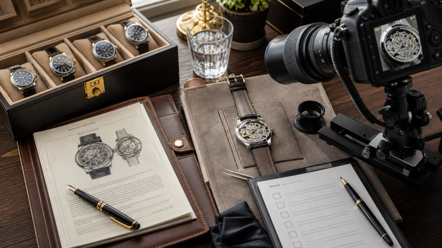 Luxury watch documentation and insurance preparation