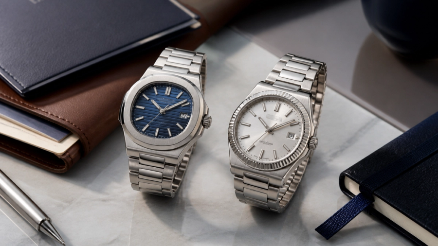 Omega Aqua Terra vs Rolex Datejust shown as a practical comparison