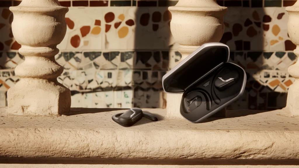 The sleek charging case and design of the VERTU Phantom Earbuds.