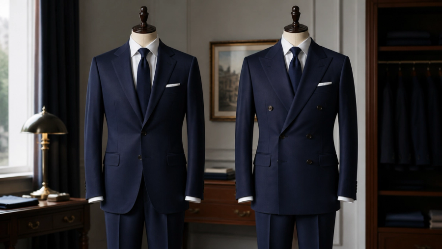 Double-Breasted vs Single-Breasted Suit shown as a practical comparison