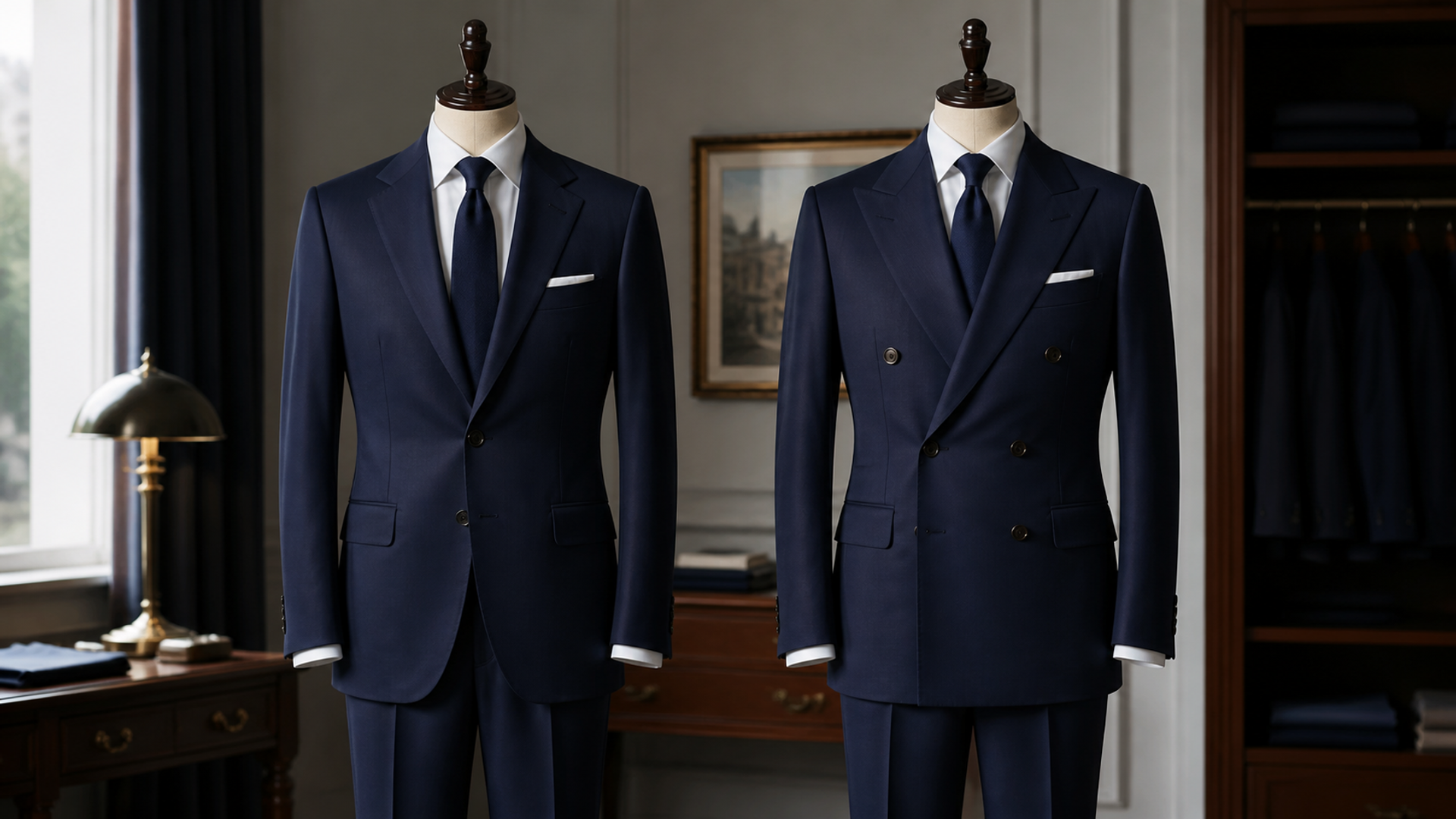 Double-Breasted vs Single-Breasted Suit shown as a practical comparison
