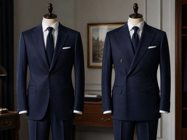 Double-Breasted vs Single-Breasted Suit shown as a practical comparison