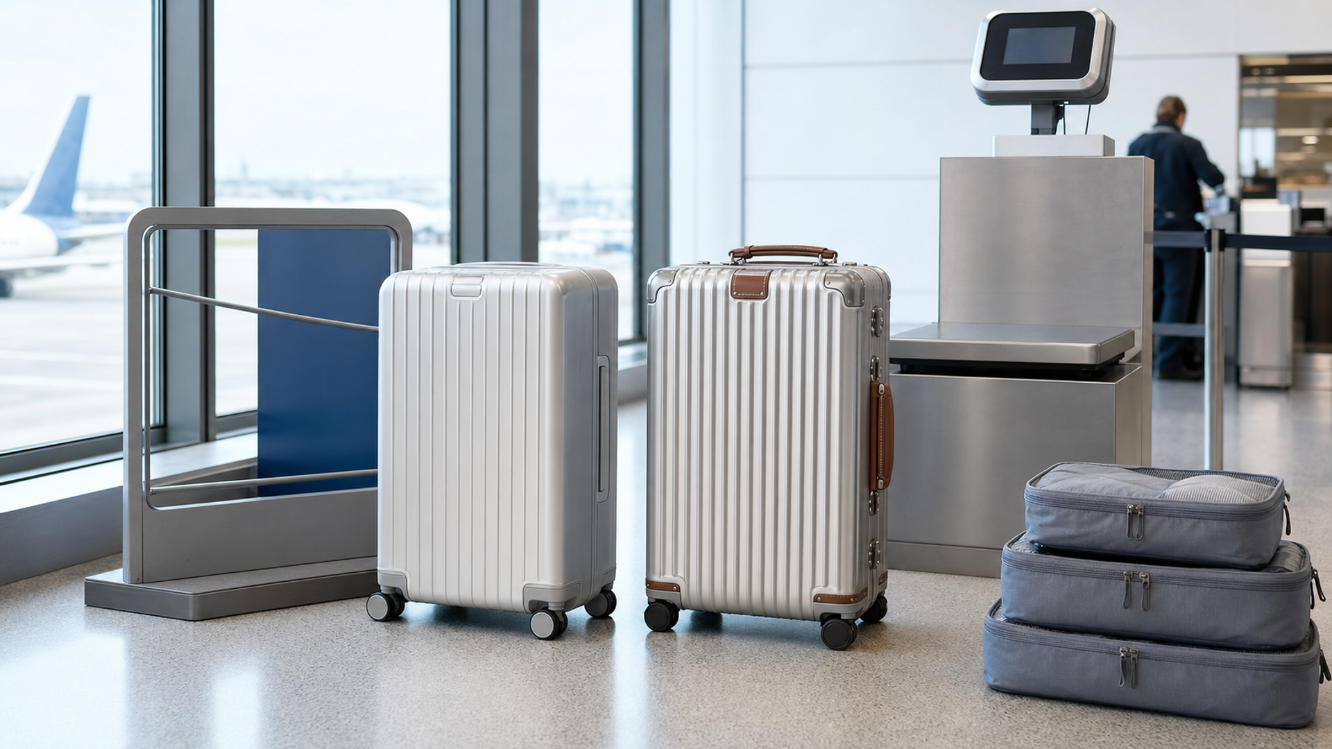 Modern and heritage aluminium cabin suitcases compared for airline fit and daily handling