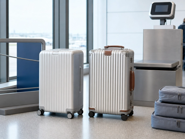 Modern and heritage aluminium cabin suitcases compared for airline fit and daily handling