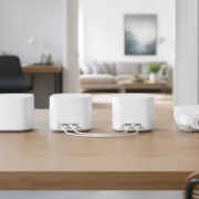 Wi-Fi 7 mesh nodes compared with wireless and Ethernet backhaul paths in a home