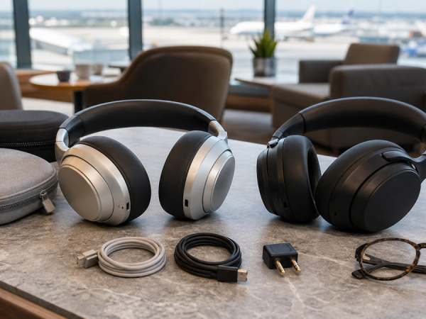 Two premium noise-cancelling headphones compared for long-haul travel
