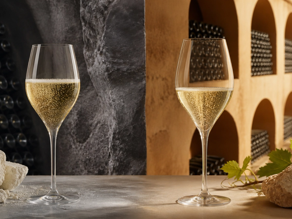 Champagne vs Cava shown in a practical side-by-side comparison