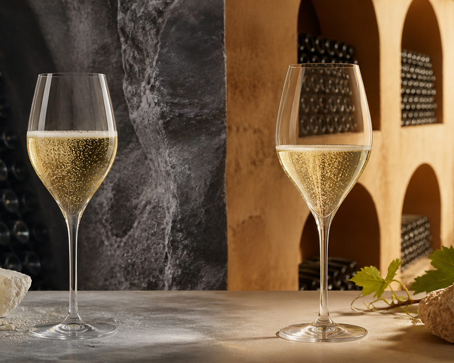 Champagne vs Cava shown in a practical side-by-side comparison