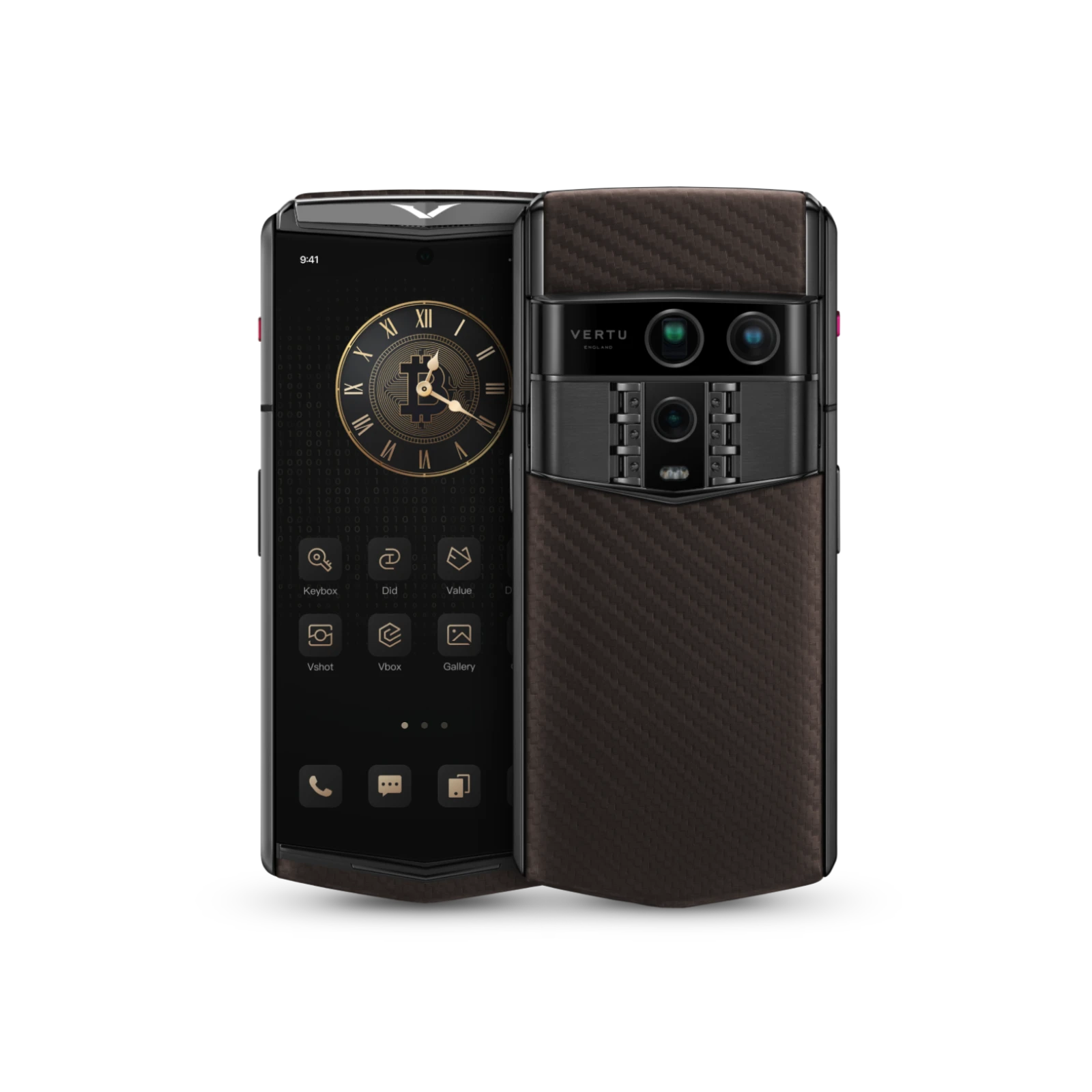 VERTU Agent Q Carbon-Pattern Calfskin Edition: Italian Craftsmanship Meets Carbon Fiber Aesthetic