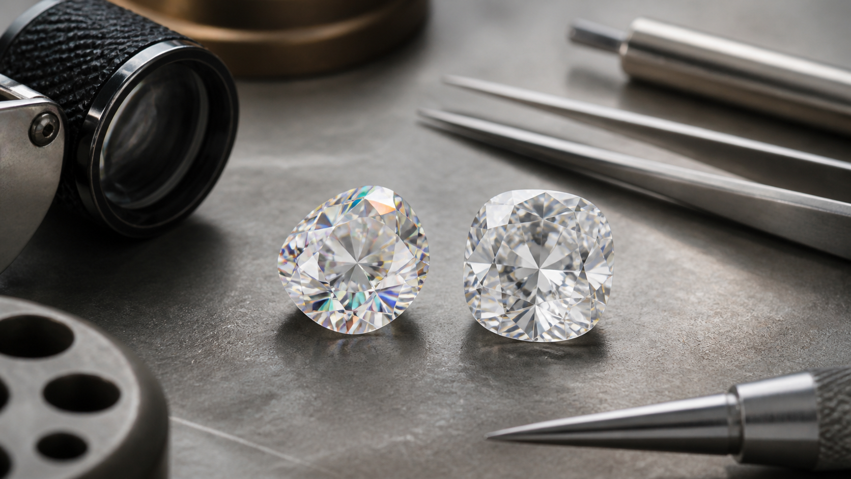 Moissanite vs Lab-Grown Diamond shown as a practical comparison