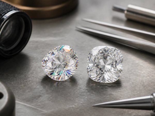 Moissanite vs Lab-Grown Diamond shown as a practical comparison